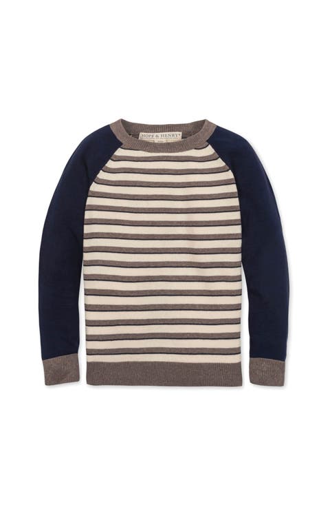 Kids' Organic Long Sleeve Raglan Sweater (Little Kid and Big Kid)