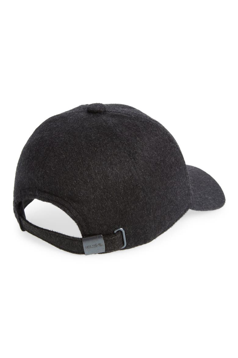 Cashmere Baseball Cap, Alternate, color, DARK CHARCOAL