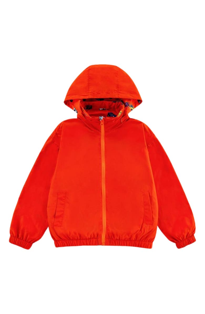 CALONIE Kids' Max Rain Water Repellent Reversible Windbreaker, Alternate, color, Orange