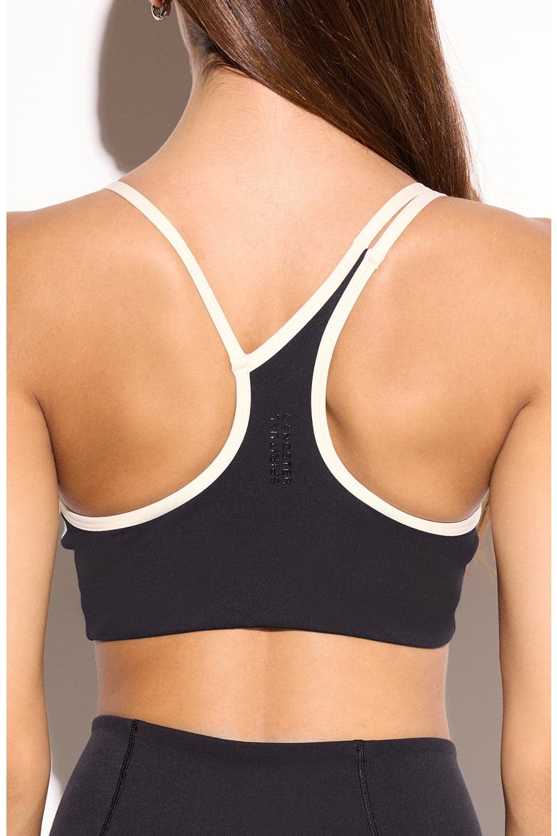 Libra Asymmetric Longline Sports Bra, Alternate, color, BLACK/ CANVAS