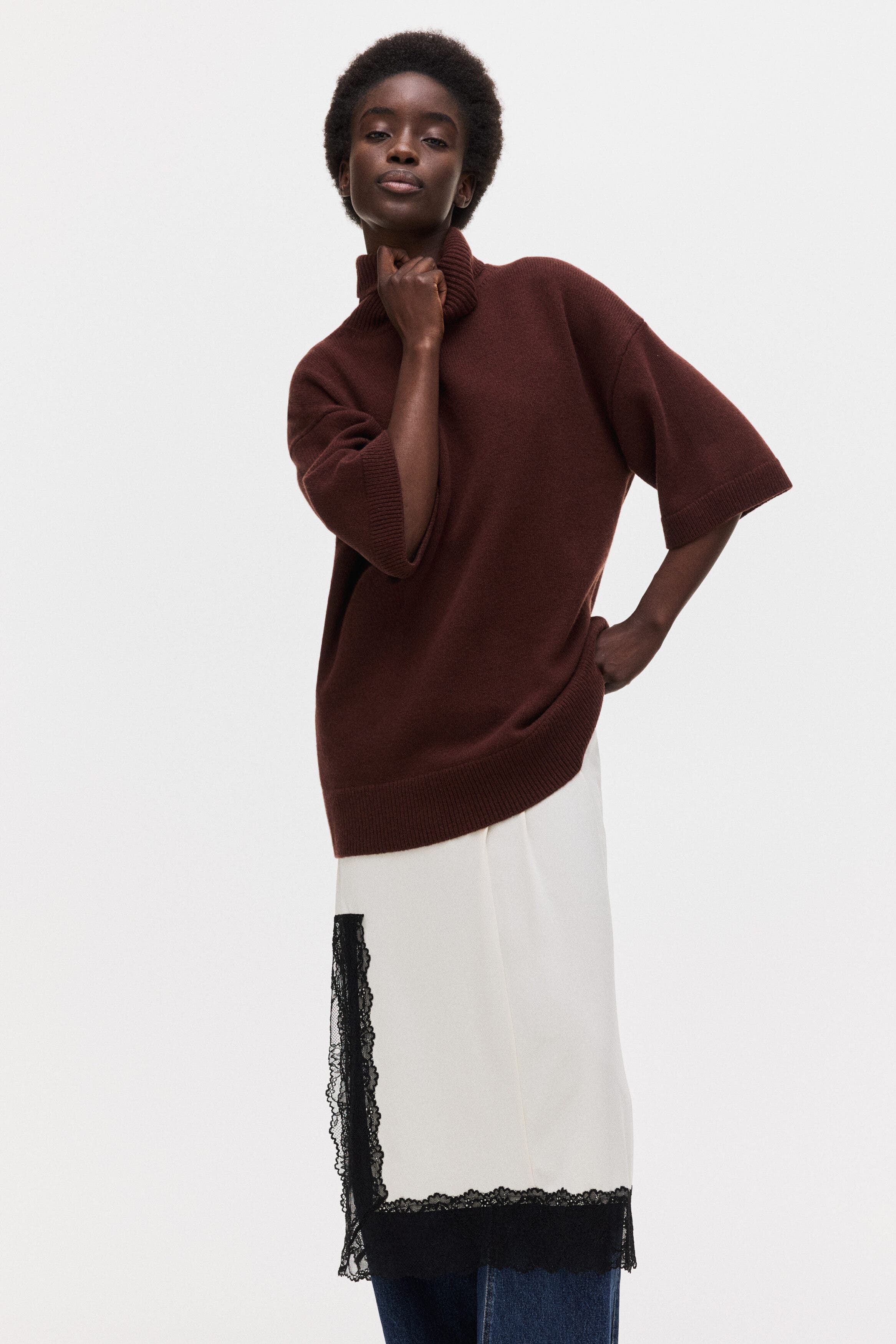 Roll-neck Wool Jumper - image 2
