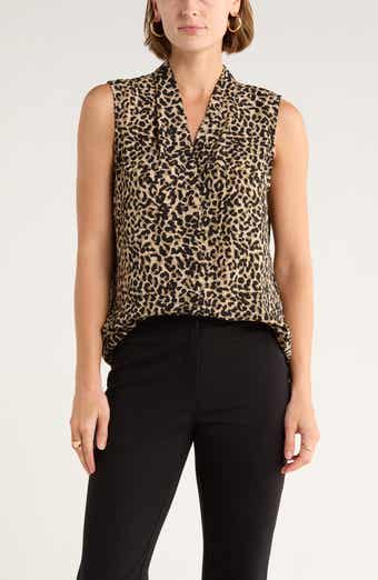 NORDSTROM RACK V-Neck Sleeveless Woven Shell Top