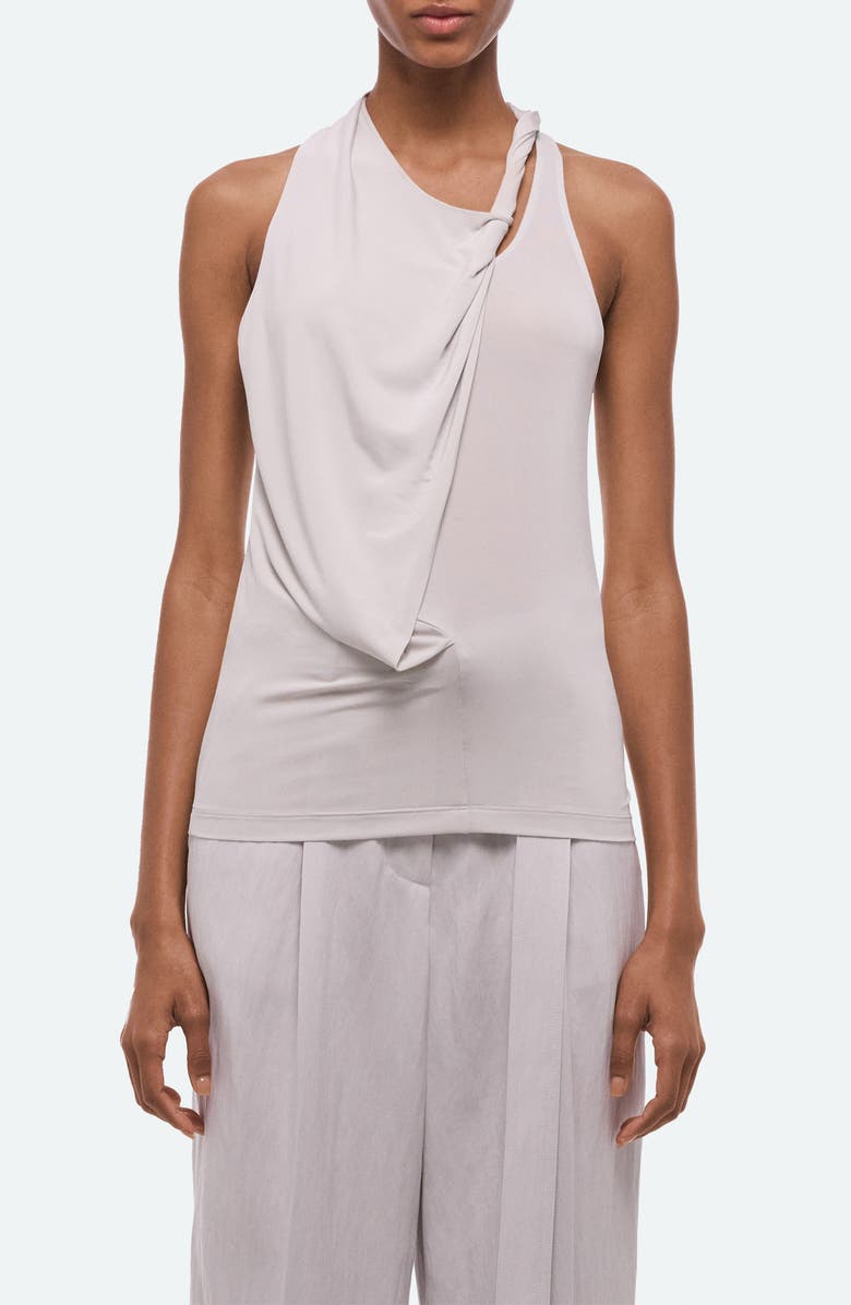Helmut Lang Asymmetric Twist Tank, Main, color, Grey
