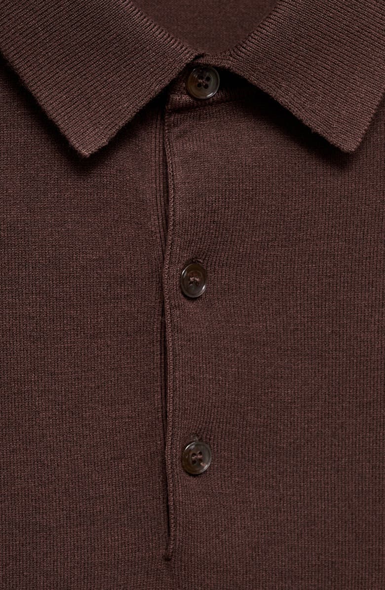 MANGO Fine Knit Polo, Alternate, color,