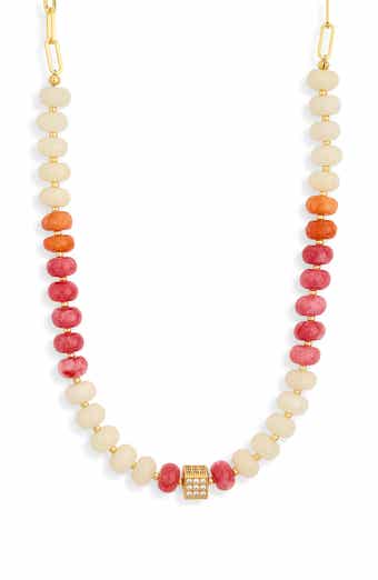 Calla Beaded Frontal Necklace