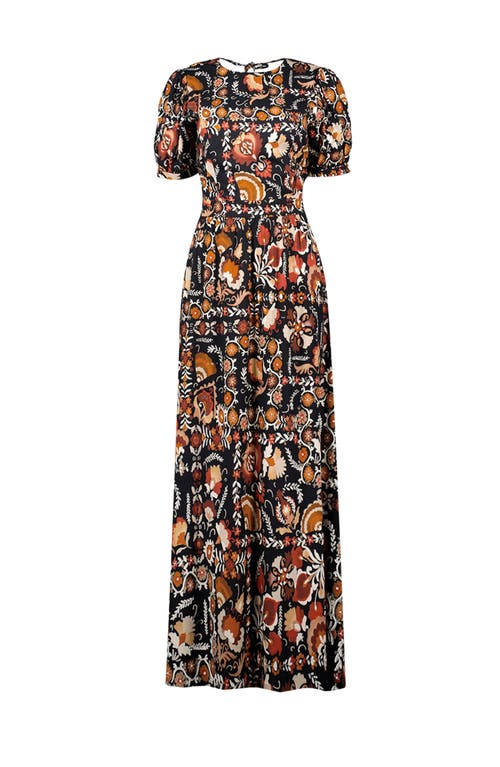 Ivonne Maxi Dress With Open Back In Black