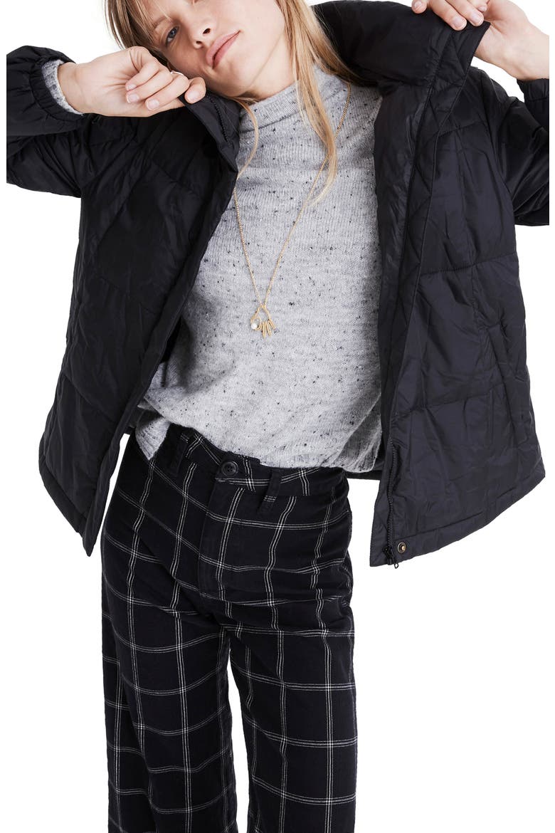 Travel Buddy Packable Puffer Jacket, Main, color, TRUE BLACK