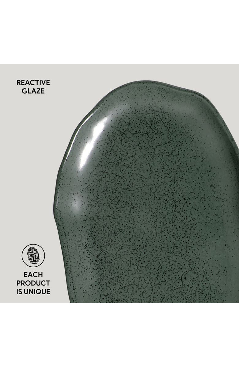 Porto Brasil Shallow Bio Oval Platter Medium Set of 4, Alternate, color, Greenery