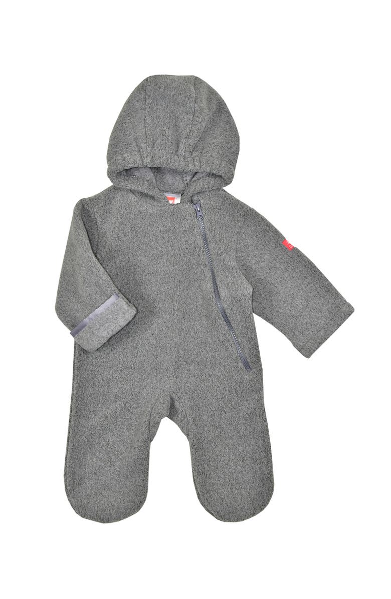 Widgeon Warmplus Water Repellent Polartec Fleece Bunting, Alternate, color, Heather Gray