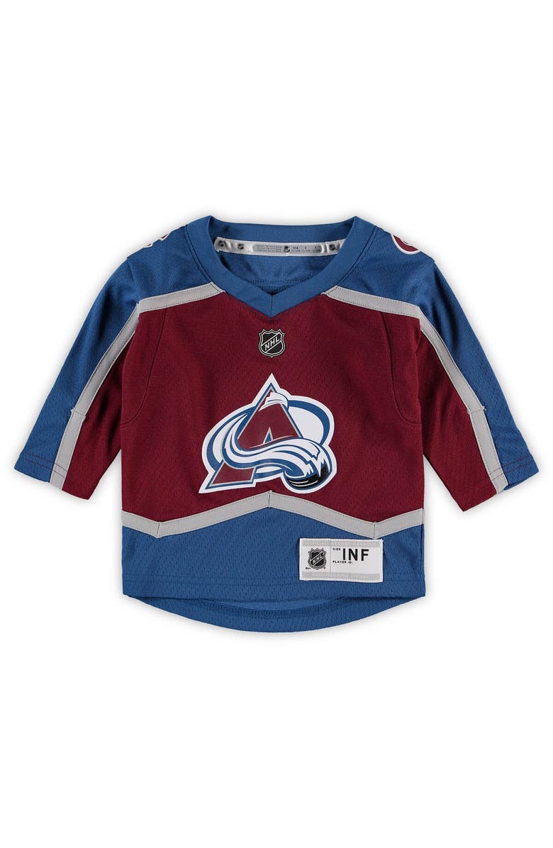 Outerstuff Infant Nathan MacKinnon Burgundy Colorado Avalanche Home Replica Player Jersey, Alternate, color, 