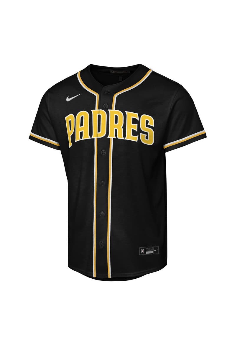 Youth Nike Jackson Merrill Black San Diego Padres Fashion Replica Player Jersey, Alternate, color, Black