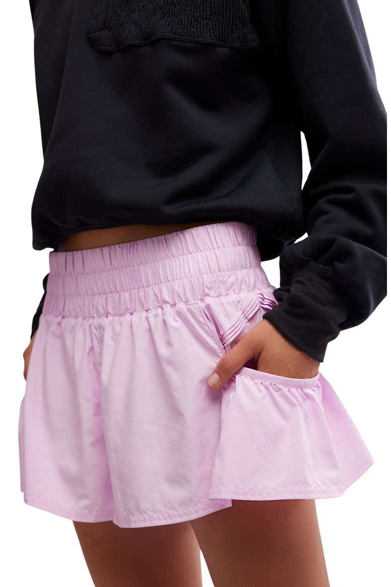 FP Movement Get Your Flirt On Shorts, Alternate, color, POWDER PINK