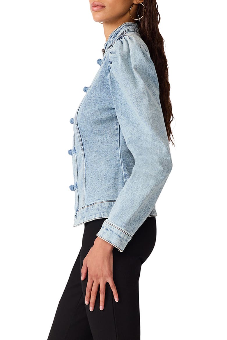 Aberdeen Stretch Denim Top, Alternate, color, VINTAGE BLUE