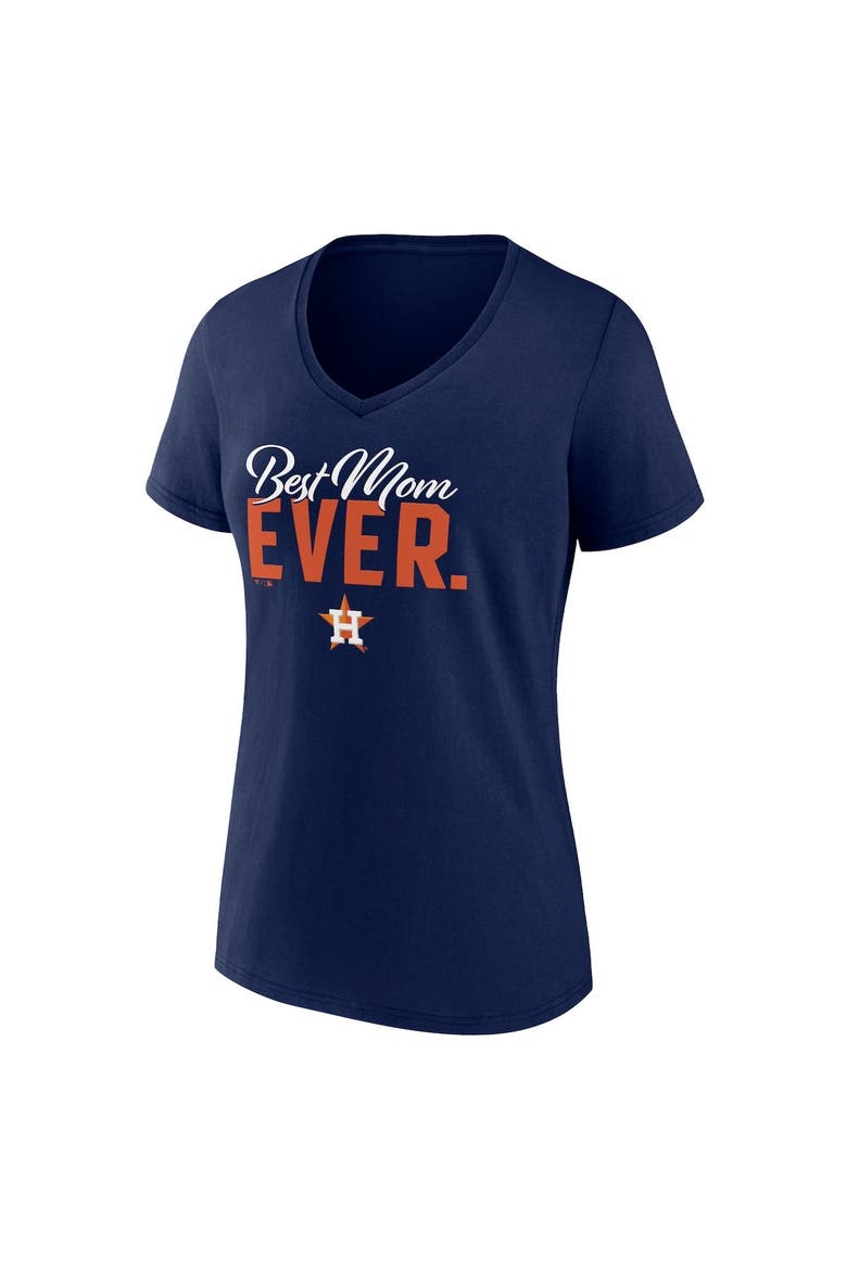 Women's Fanatics Branded Navy Houston Astros Mother's Day V-Neck T-Shirt, Alternate, color, Navy