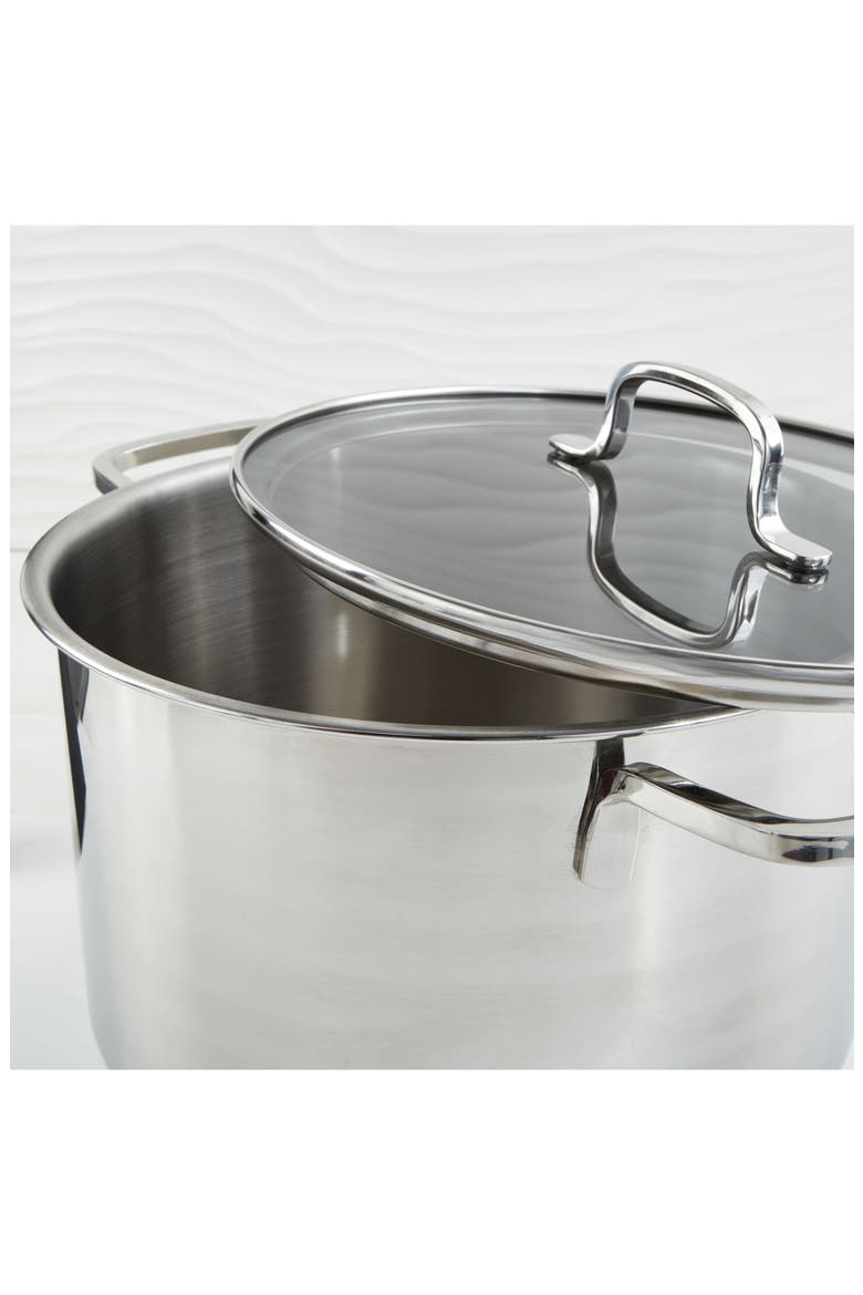Dina 10-Inch Helix 7-Quart Stockpot, Alternate, color, SILVER