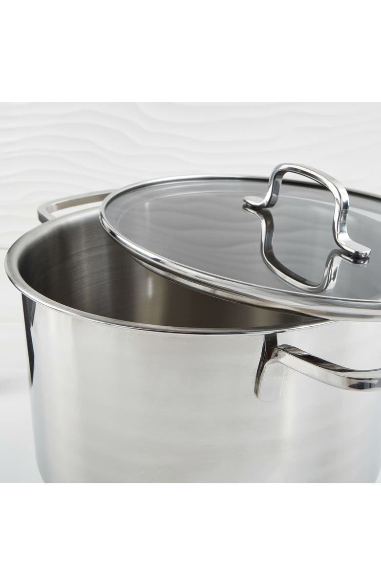 BergHOFF Dina 10-Inch Helix 7-Quart Stockpot, Alternate, color, Silver