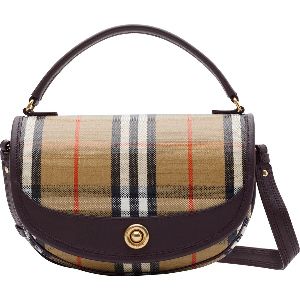 Burberry Women Embroidered Canvas Highlands Handbag