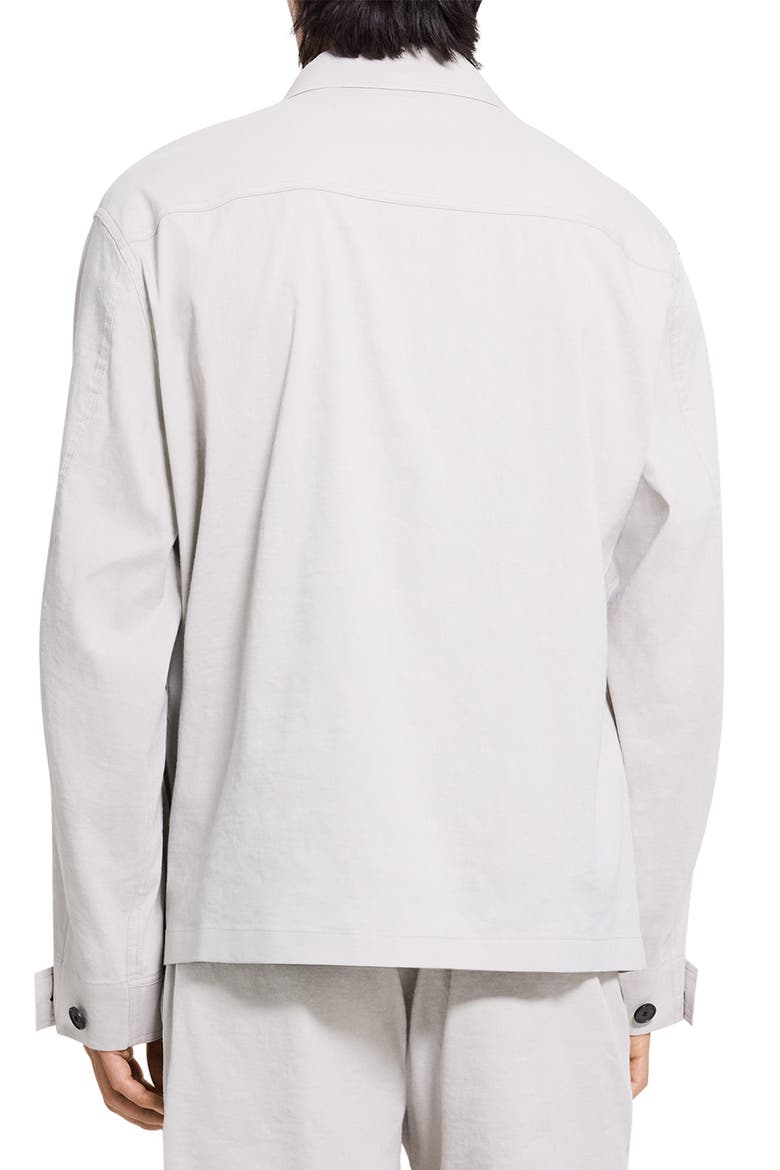 Mod Linen Blend Field Jacket, Alternate, color, SILVER CLOUD