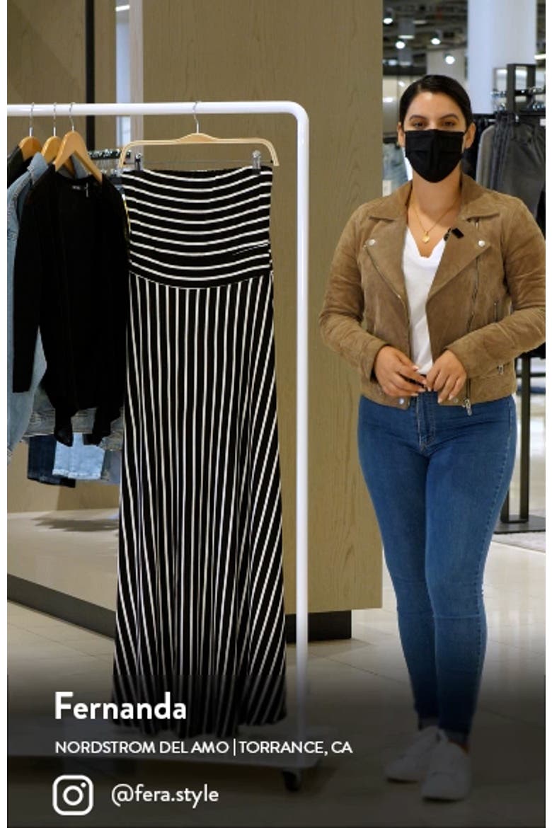 WEST KEI Striped Strapless Maxi Dress video