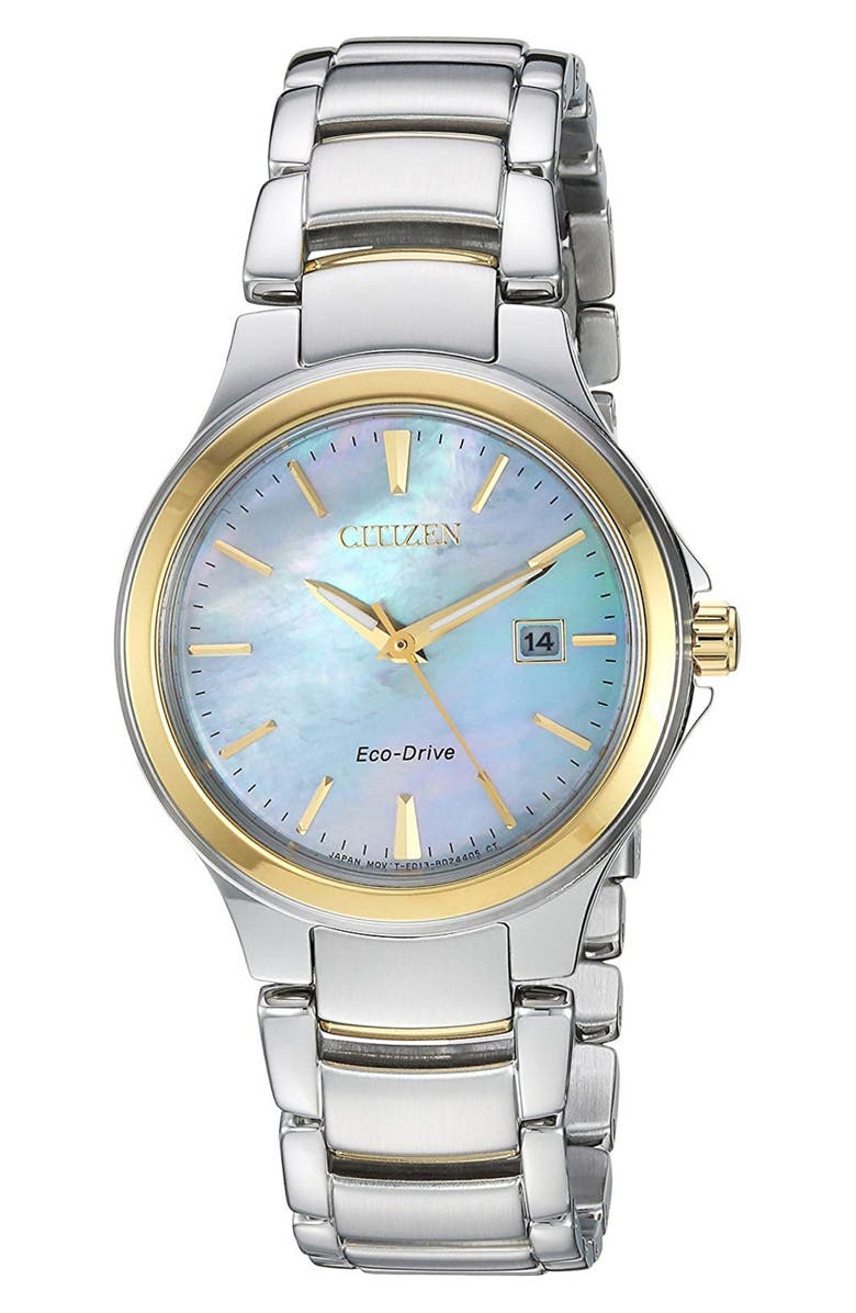Citizen Women's Chandler Two-tone Bracelet Watch, 30mm, Main, color,