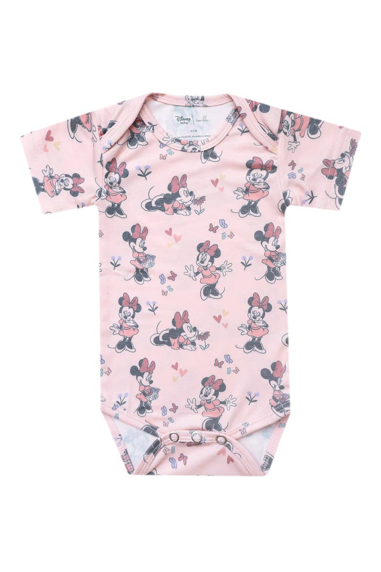 Minnie Mouse Print Bodysuit, Main, color, MINNIE MOUSE