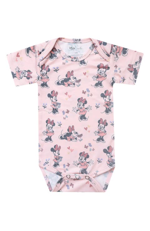 Minnie Mouse Print Bodysuit (Baby)