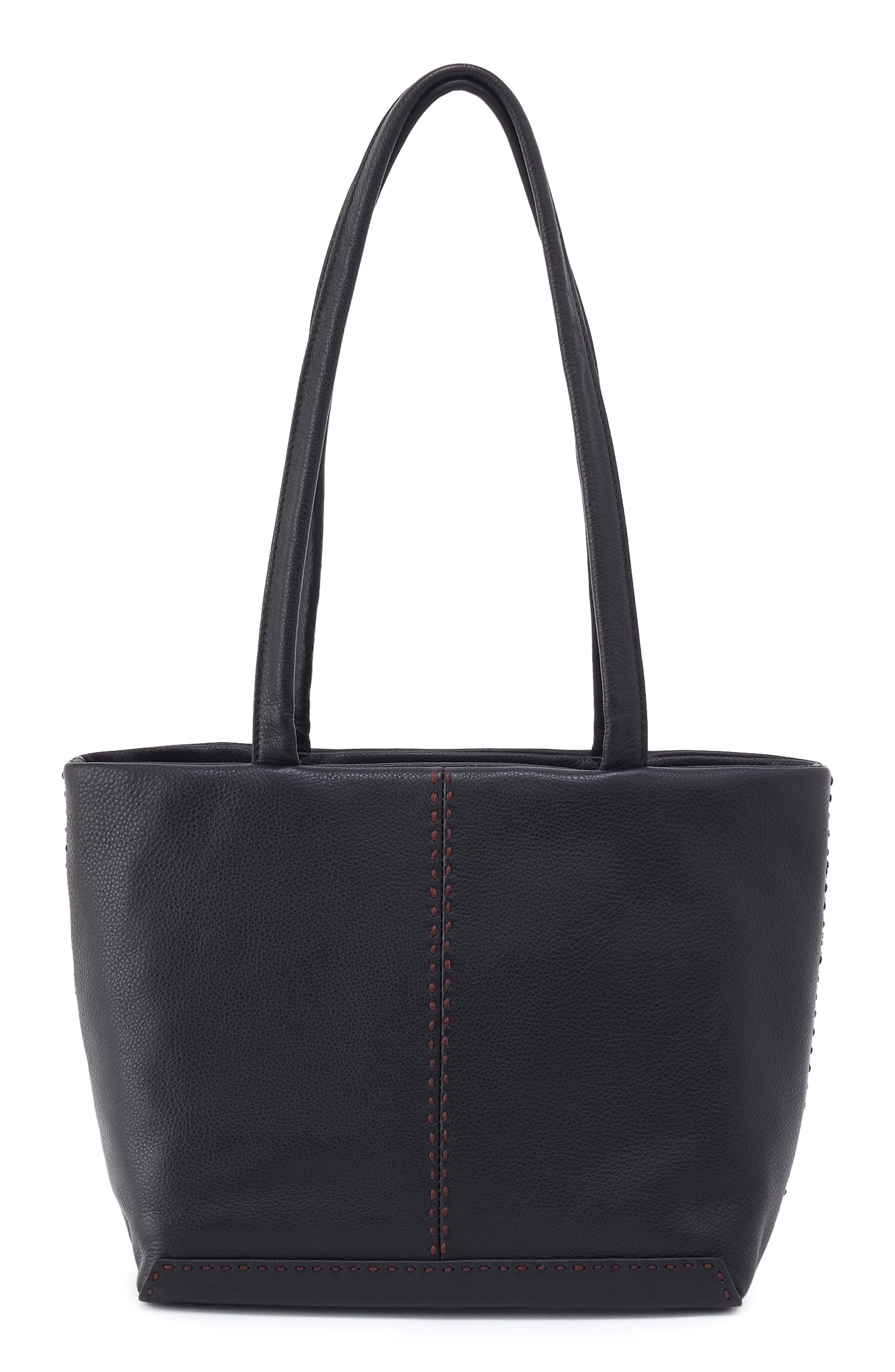 HOBO Austin Leather Tote, Main, color, Black