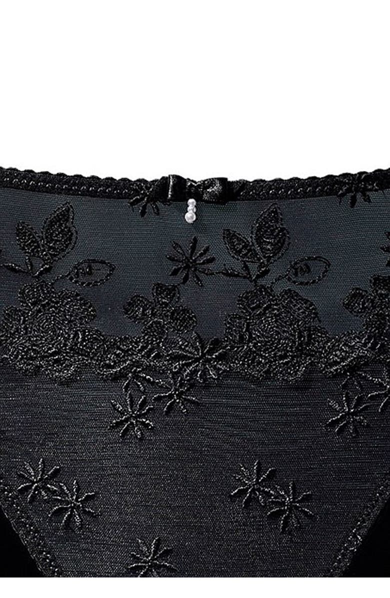 LASCANA Floral Lace Hipster Panty, Alternate, color, Black