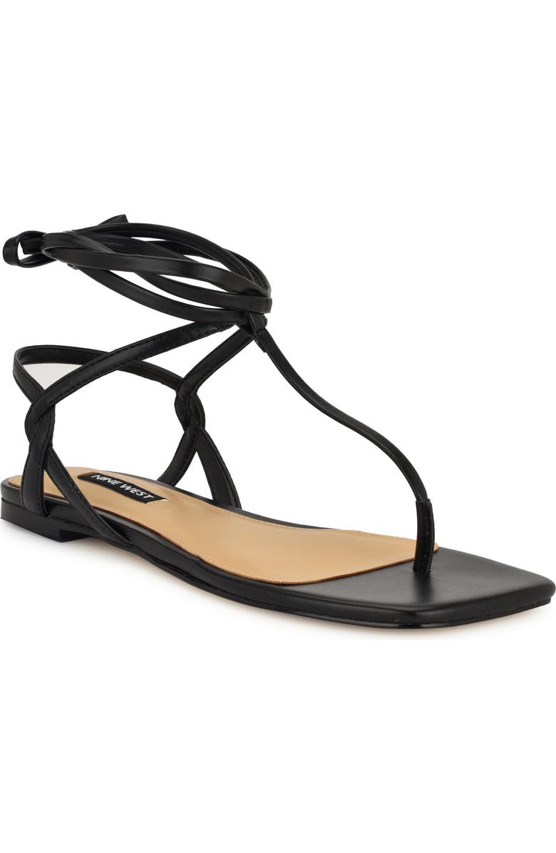 Nine West Norta Ankle Wrap Sandal, Main, color,