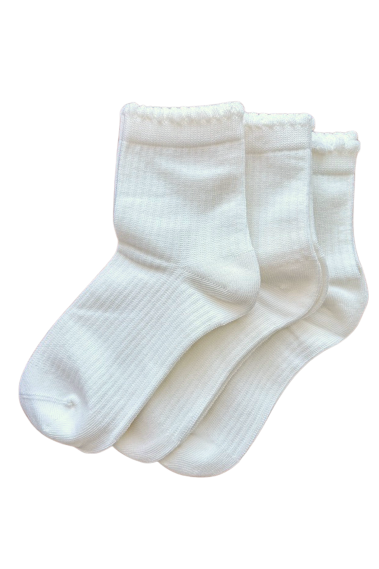 Scalloped Edge Ankle Sock 3PK, Alternate, color, Snowflake