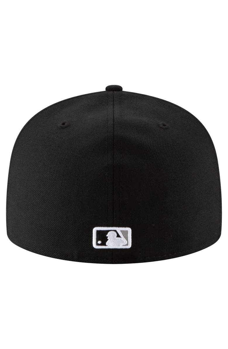 New Era Men's New Era Black Chicago White Sox 125th Anniversary 59FIFTY Fitted Hat, Alternate, color, Black