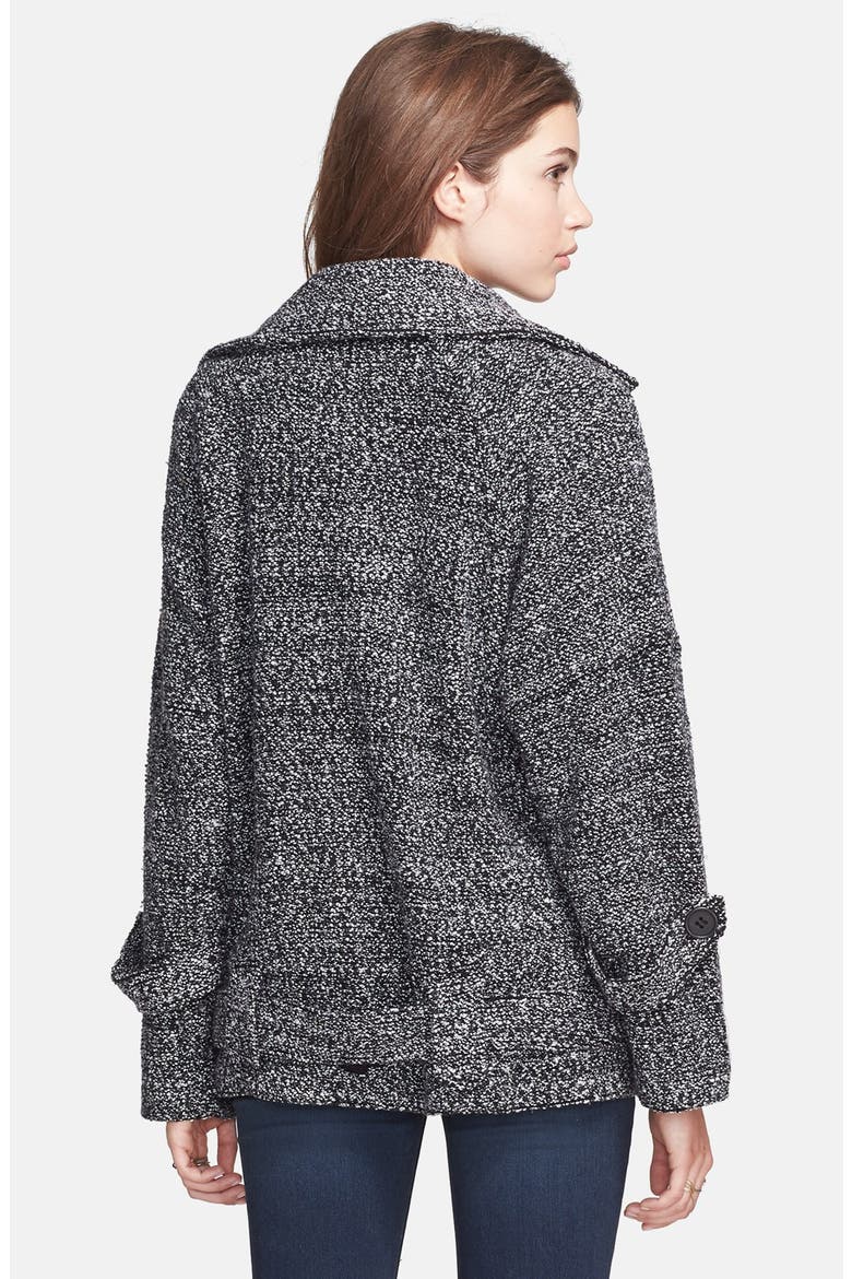 Oversize Knit Jacket, Alternate, color, BLACK COMBO