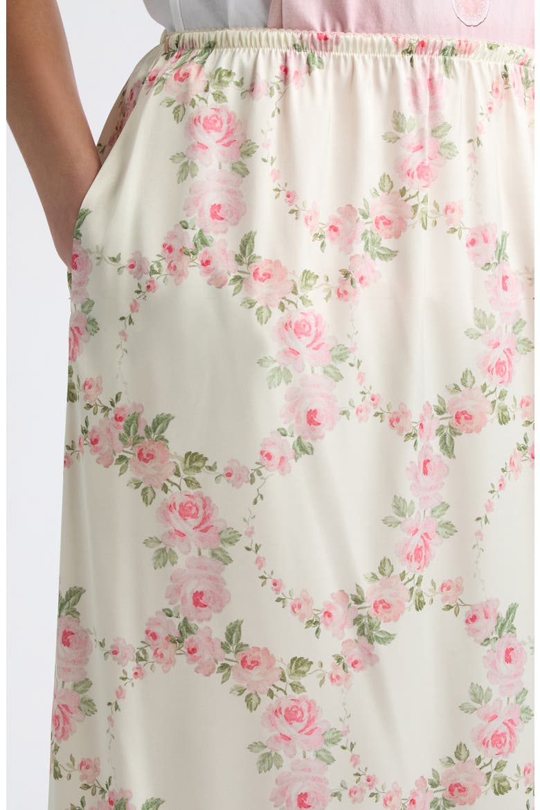 Ruffle Frill Hem Easy Skirt, Alternate, color, CREAM