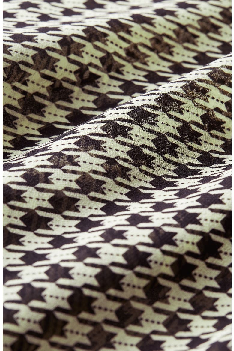 Houndstooth Balloon Sleeve Top, Alternate, color, COMBO F