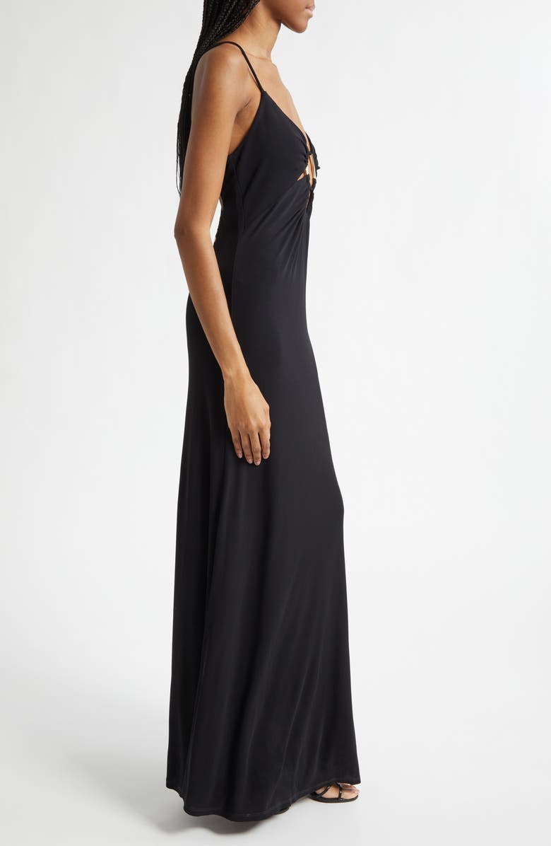 Ramy Brook Chrissy Cutout Sleeveless Gown, Alternate, color, Black
