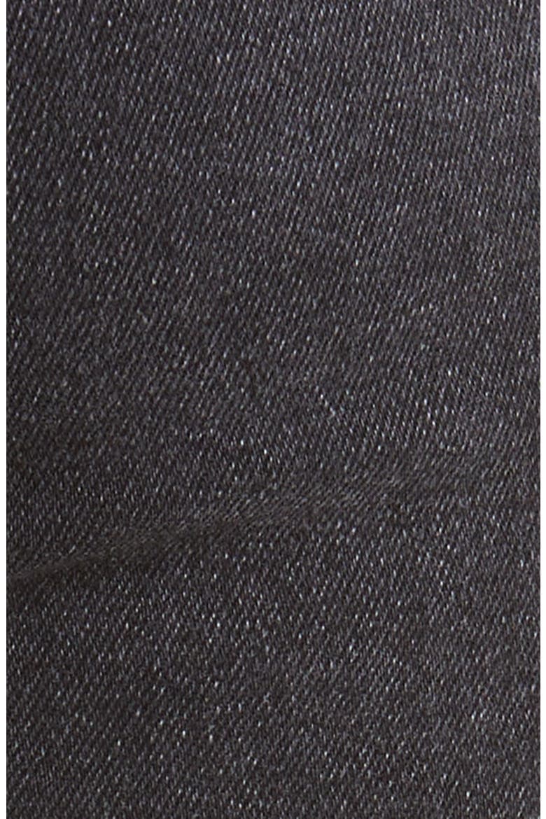 '70s Ultra High Waist Raw Hem Stovepipe Jeans, Alternate, color, WASHED NOIR