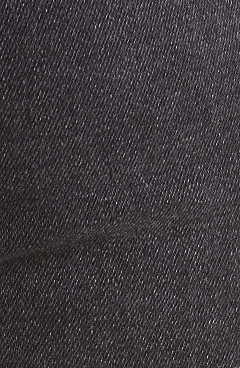 Re/Done '70s Ultra High Waist Raw Hem Stovepipe Jeans, Alternate, color, 