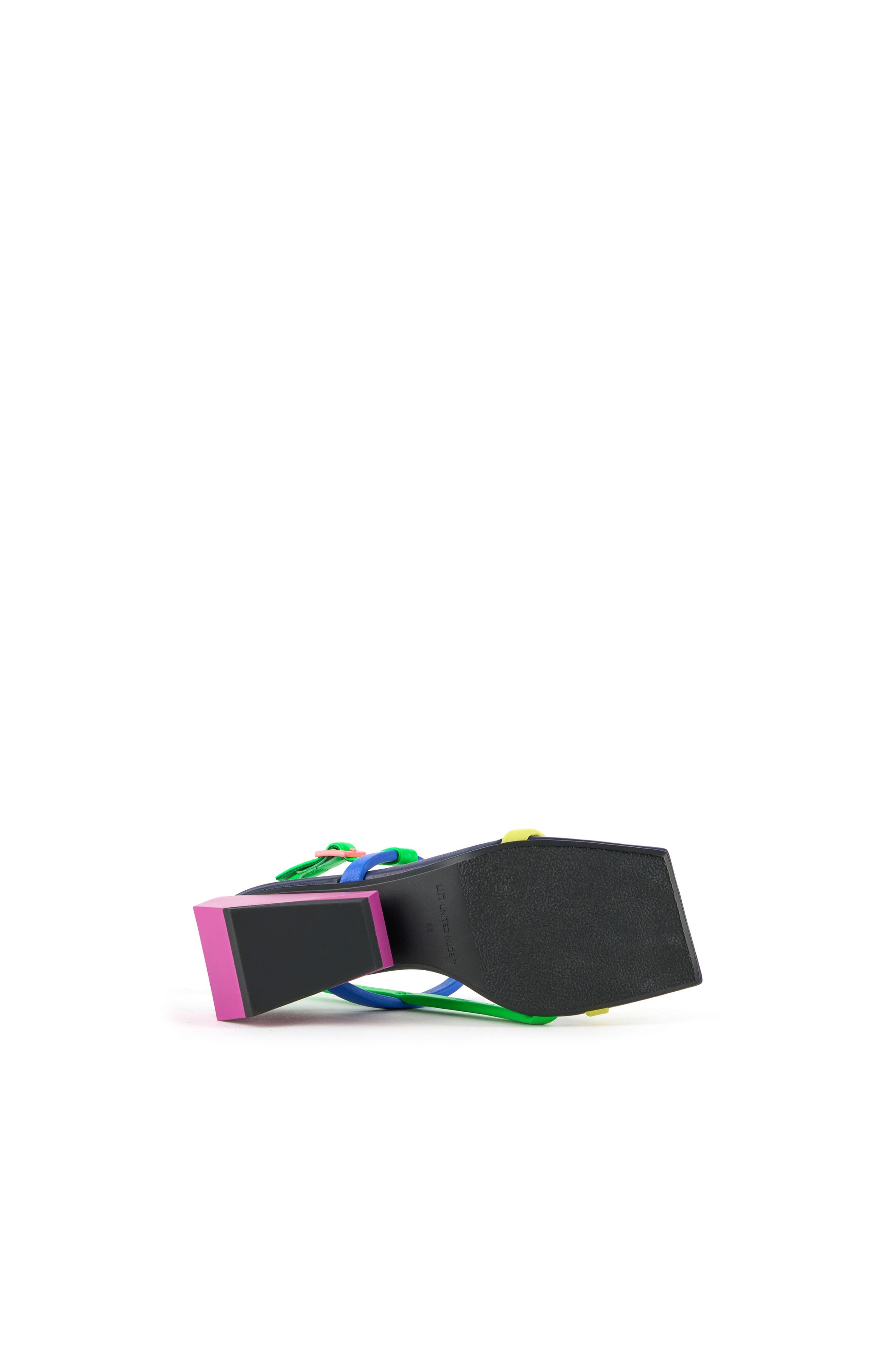 Ricky Strappy Mid Sandals, Alternate, color, Neon Flair