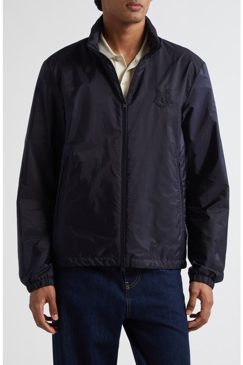 Ouge Water Repellent Nylon Jacket, Main, color, NAVY