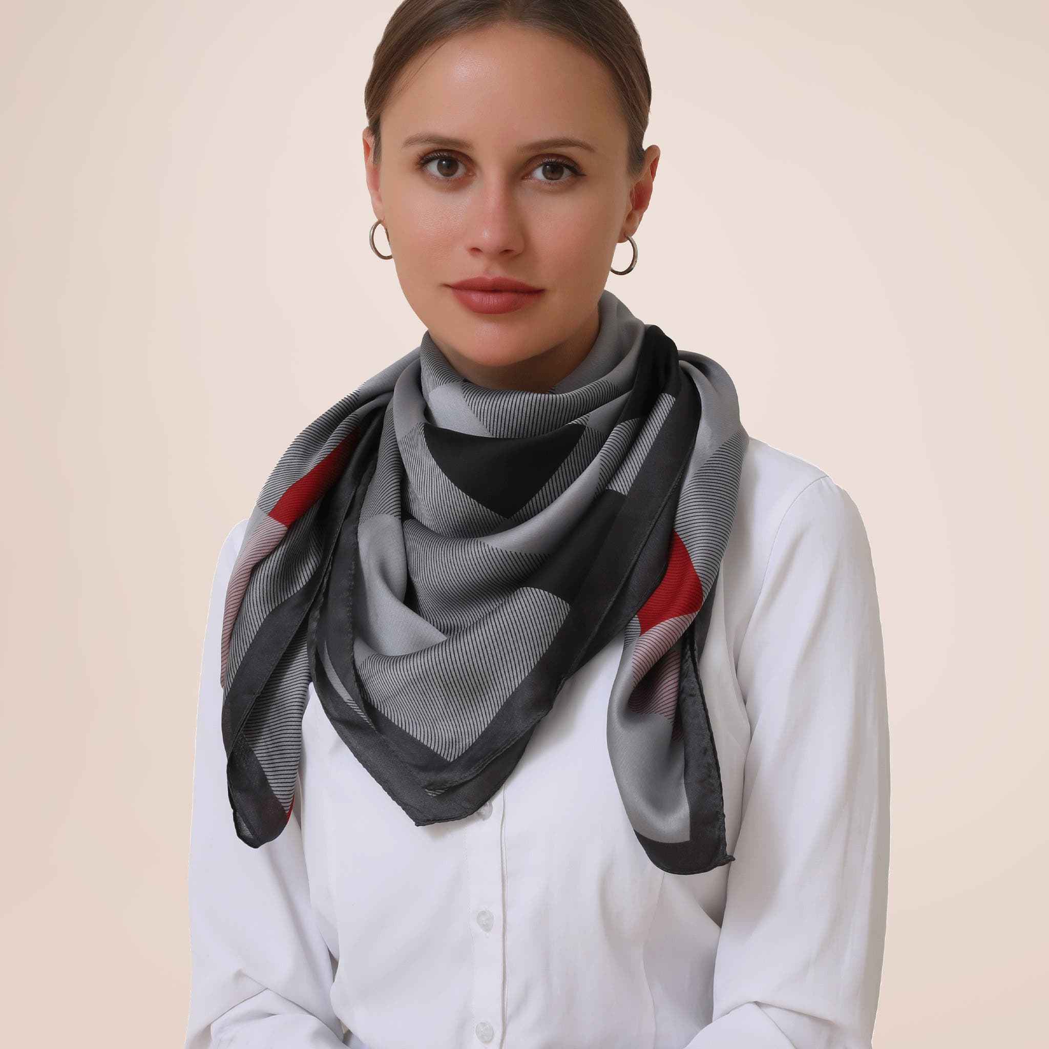 selected Grey/Red