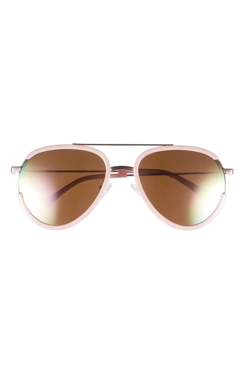 Vince Camuto Brow Bar Aviator Sunglasses, Main, color,