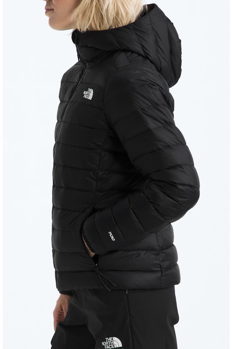Classic 700-Fill-Power Down Hooded Jacket, Alternate, color, TNF BLACK