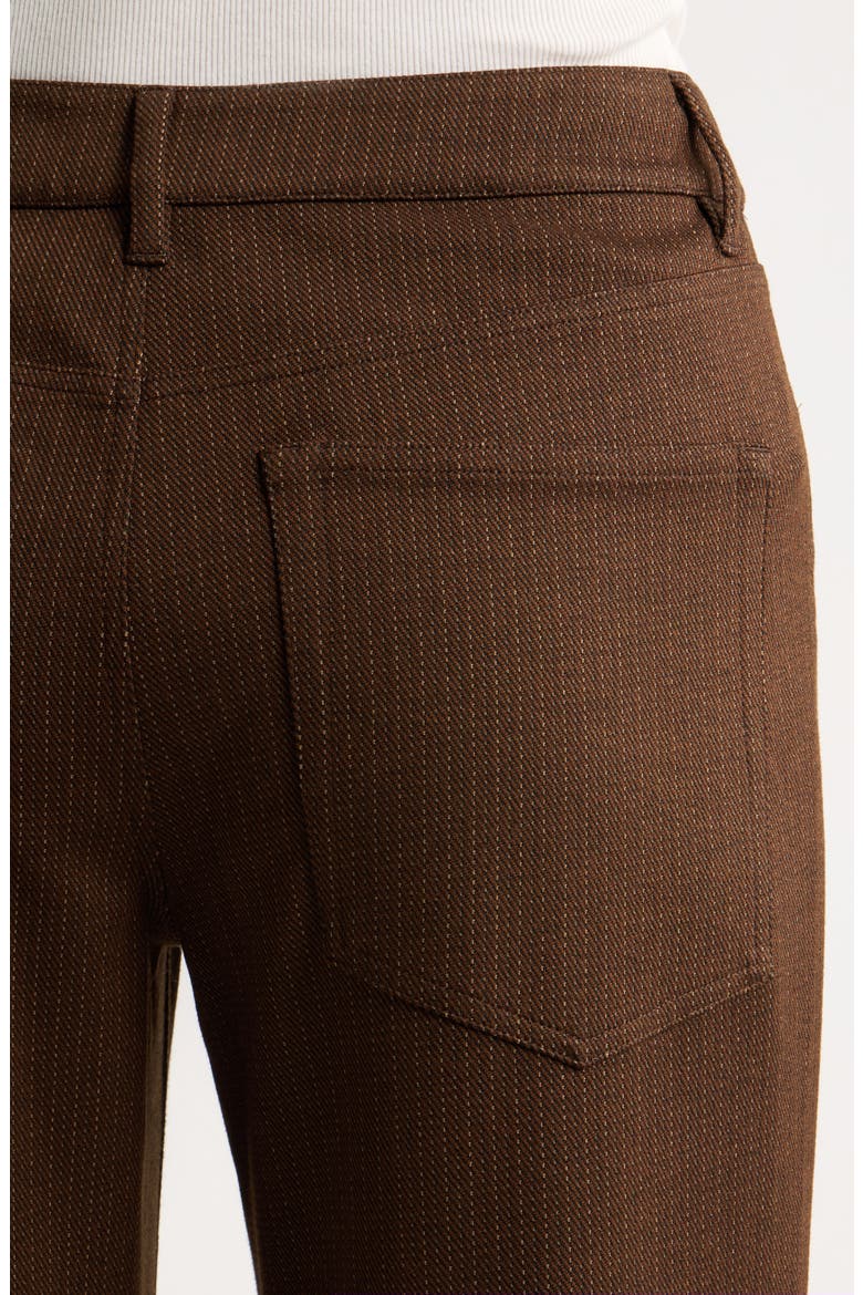 Cam Jacquard Stretch Ponte Pants, Alternate, color, BROWN MULTI
