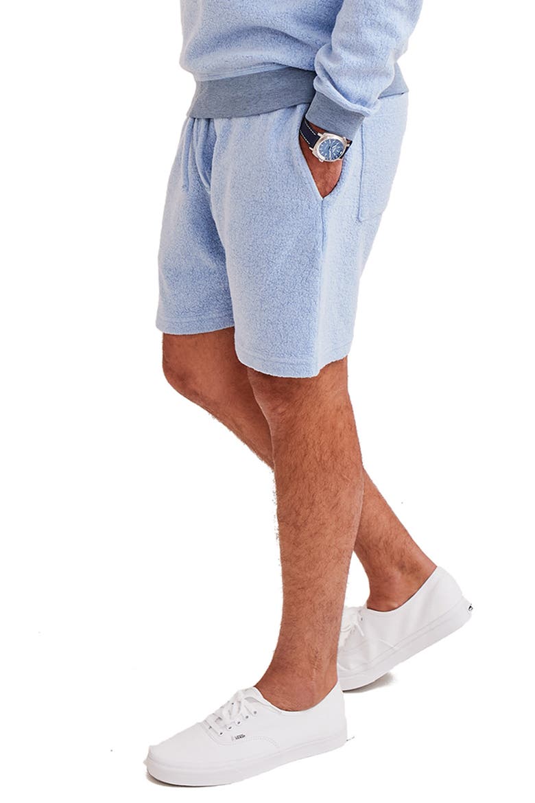 Fleece Sweatshorts, Alternate, color, BLUE BELL