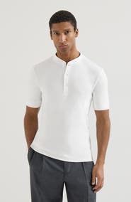 Brunello Cucinelli Henley collar T-shirt