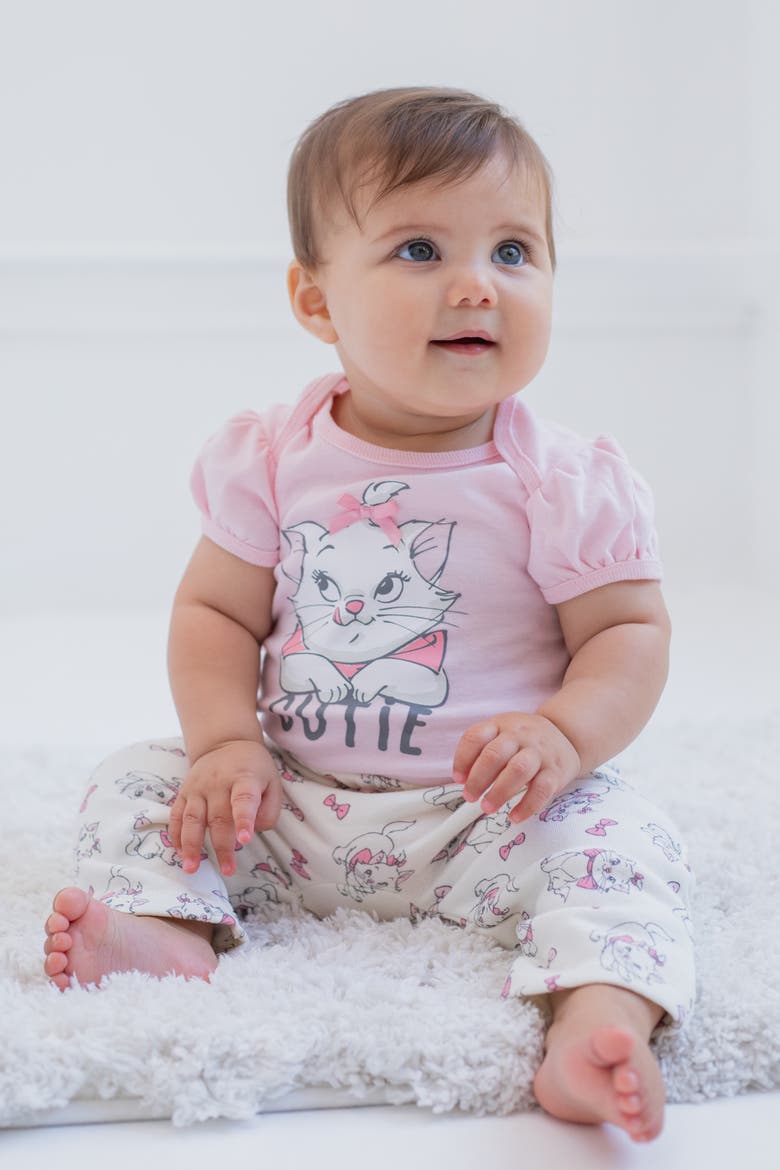 Fleece Hoodie and Pants Set, Alternate, color, Pink Cream Marie