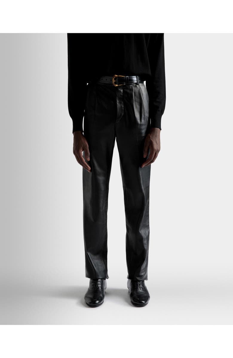 Bally Leather Trousers In Leather, Alternate, color, 