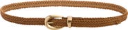 Treasure & Bond Maria Braid Leather Skinny Belt