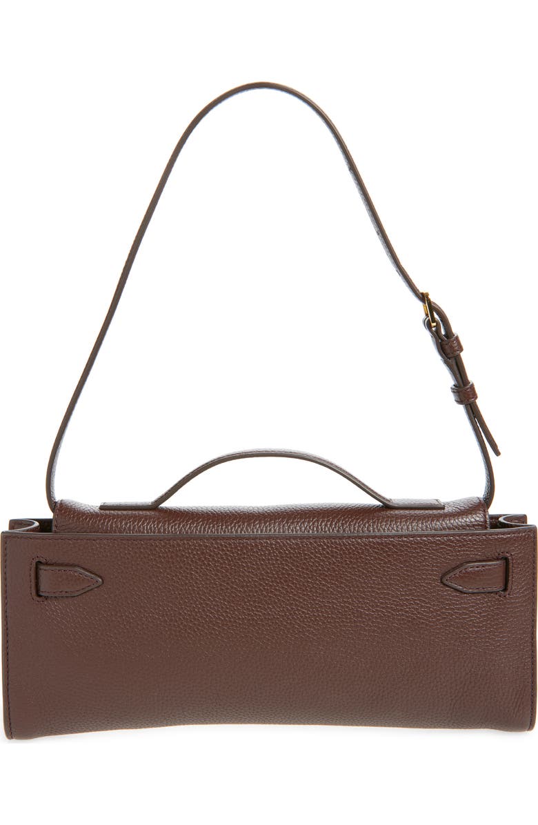 Veronica Beard Dash Leather Clutch, Alternate, color, Dark Raisin