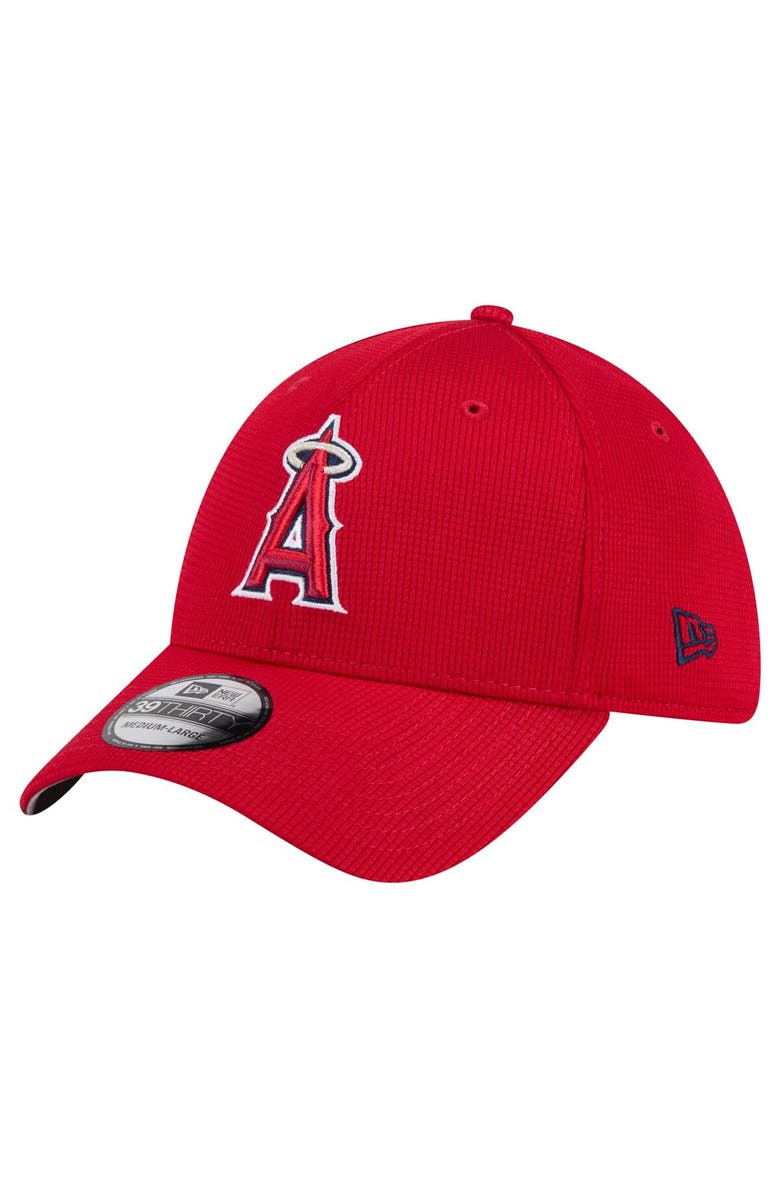 New Era Men's New Era Red Los Angeles Angels Active Pivot 39THIRTY Flex Hat, Alternate, color, Red
